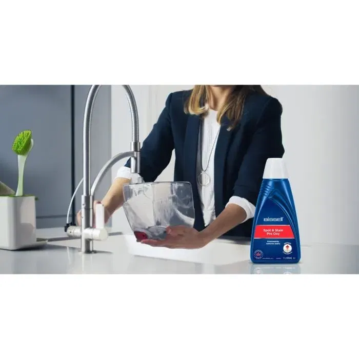 Bissell Spotclean Spot & Stain Pro Oxy - Nettoyant oxygéné 1 litre pour les taches - Compatible avec la gamme Spotclean