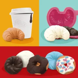 Play-Doh Donut Drop Shop - Coffret de pâte à modeler et jouet créatif de nourriture factice pour enfants à partir de 3 ans