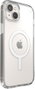 Speck Presidio Perfect Clear + Ms Coque pour iPhone 14 Plus (Transparent) - Protection Chute 4 m, Compatible MagSafe et Qi, Résistance Anti-rayures et Antibactérienne
