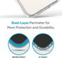Speck Presidio Perfect Clear + Ms Coque pour iPhone 14 Plus (Transparent) - Protection Chute 4 m, Compatible MagSafe et Qi, Résistance Anti-rayures et Antibactérienne