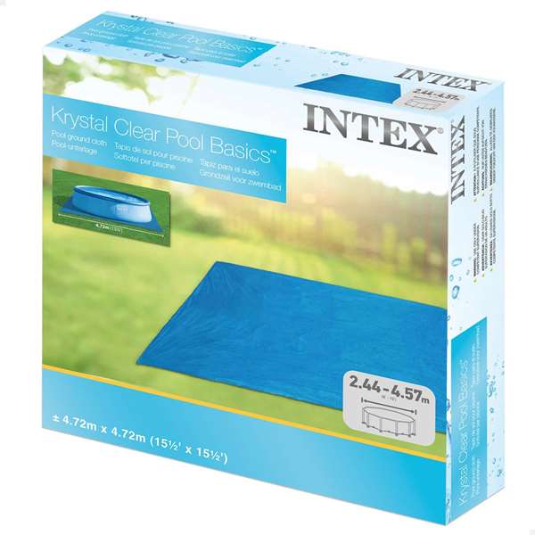 Intex Tapis de sol pour piscine 472 x 472 cm Bleu Intex Tapis de sol pour piscine 472 x 472 cm Bleu