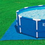 Intex Tapis de sol pour piscine 472 x 472 cm Bleu
