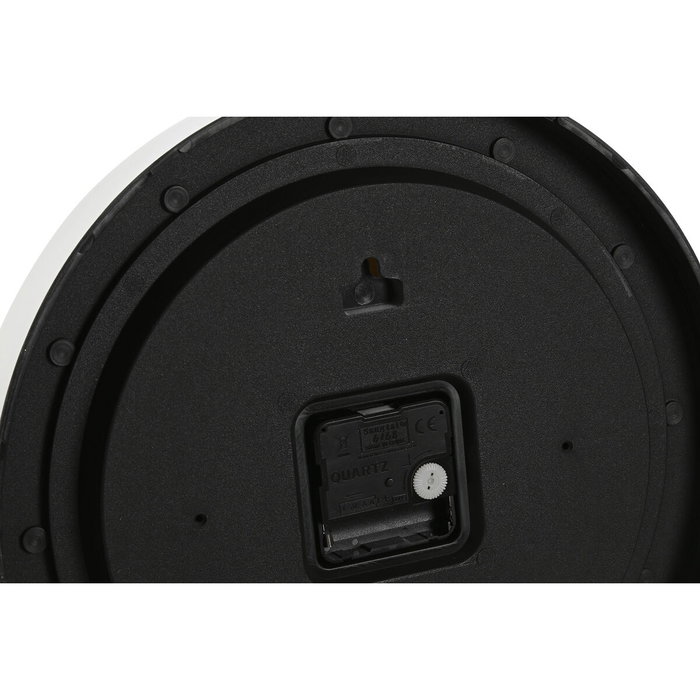 Horloge Murale Home ESPRIT Blanc Doré Argenté PVC 30 x 4 x 30 cm (2 Unités)