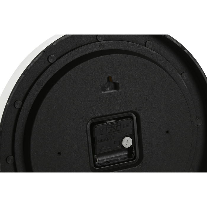 Horloge Murale Home ESPRIT Blanc Doré Argenté PVC 30 x 4 x 30 cm (2 Unités)