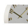 Horloge Murale Home ESPRIT Blanc Doré Argenté PVC 30 x 4 x 30 cm (2 Unités)