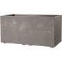 Deroma Millennium - Pot de fleurs rectangulaire avec réserve d'eau, 73 litres (79 cm), couleur marron, pour intérieur et extérieur