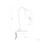 Al Jubayl Lampe de Table Flexo en Acier