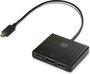HP Concentrateur USB-C vers multi-ports 7-en-1 - Adaptateur avec HDMI 4K, USB-A 3.0, Ethernet et Charge pour Ordinateur Portable