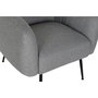 Fauteuil DKD Home Decor Noir Gris Mousse Bois Métal 81 x 75 x 73 cm