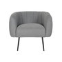 Fauteuil DKD Home Decor Noir Gris Mousse Bois Métal 81 x 75 x 73 cm