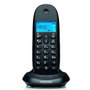 Motorola C1001 CB+ Téléphone Fixe Sans Fil DECT Noir - Écran LCD Rétro-éclairé Bleu