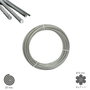WOLFPACK LINEA PROFESIONAL Câble galvanisé 6 mm (Rouleau de 25 mètres) de type 6x7+1
