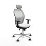 Piqueras y Crespo Jorquera Chaise de Bureau avec Appui-tête Blanc