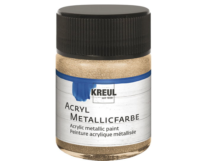 Kreul Peinture acrylique métallique champagne 50ml Kreul Peinture acrylique métallique champagne 50ml
