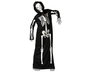 Déguisement d'Halloween Squelette Luminosant avec Capuche pour Enfant Unisex 10-12 Ans