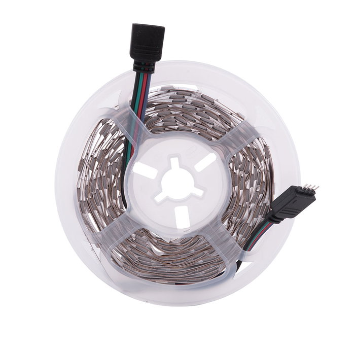 Kit Ruban LED RGB 36W 1 500Lm 150 LEDs 5 mètres avec Contrôle Bluetooth et Télécommande IR Kit Ruban LED RGB 36W 1 500Lm 150 LEDs 5 mètres avec Contrôle Bluetooth et Télécommande IR
