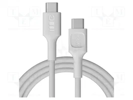 GREEN CELL Câble USB-C vers USB-C 2.0, 2m, Blanc
