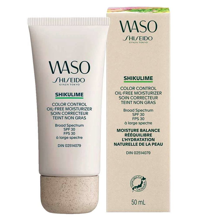 Shiseido Waso Shikulime Color Control Hydratant sans huile SPF 30, 50 ml