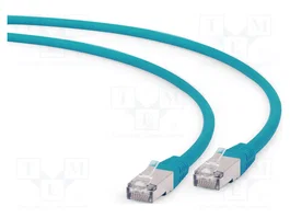 GEMBIRD Câble Ethernet Patch Cord S/FTP Cat 6a RJ45 0,5m vert