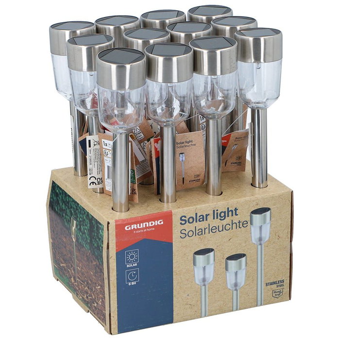 Grundig Estaca solaire 1 LED avec batterie 40 mAh 1,2 V Grundig Estaca solaire 1 LED avec batterie 40 mAh 1,2 V