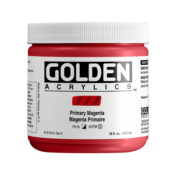 Golden Magenta Primario Heavy Body Acrylique 473 ml Golden Magenta Primario Heavy Body Acrylique 473 ml