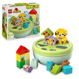 Lego Duplo 10441 Trieur de Formes et Niche pour Chiot - Jeu d'Éveil Éducatif avec Pièces Colorées - Pour Enfants dès 18 Mois