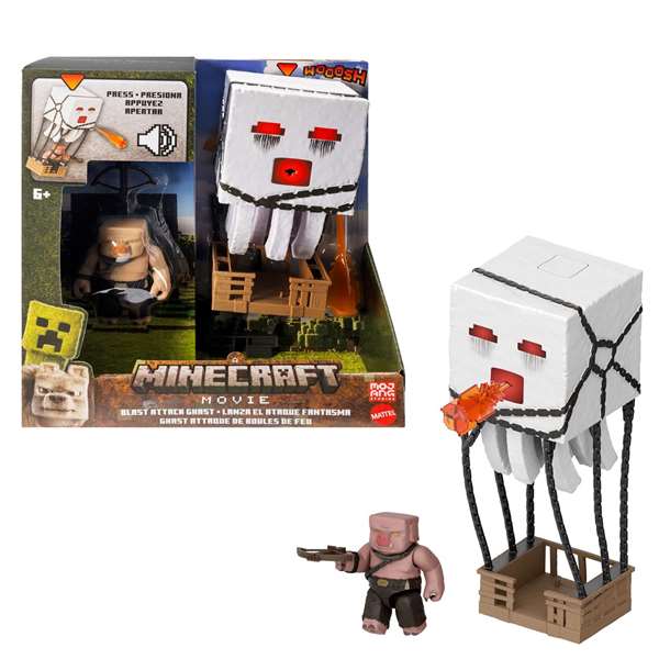 Figura Minecraft La Pelicula avec batterie - Figurine Minecraft le film, 27,94x25,40x10,16 cm - À partir de 6 ans - Mattel Figura Minecraft La Pelicula avec batterie - Figurine Minecraft le film, 27,94x25,40x10,16 cm - À partir de 6 ans - Mattel