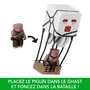 Minecraft Figurine Piglin Ghast avec accessoire sonore, inspirée du film, pour enfants dès 4 ans