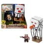 Minecraft Figurine Piglin Ghast avec accessoire sonore, inspirée du film, pour enfants dès 4 ans