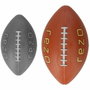 BigBuy Home Ballon de football américain REZO Marron Taille 6