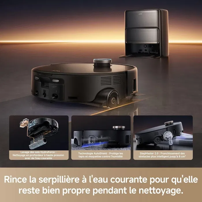 Mova Z60 Ultra Roller Complete - Aspirateur Laveur avec Technologie HydroForce, Nettoyage Intensif 28000 Pa, Système DuoSolution- StepMaster 2.0 Mova Z60 Ultra Roller Complete - Aspirateur Laveur avec Technologie HydroForce, Nettoyage Intensif 28000 Pa, Système DuoSolution- StepMaster 2.0