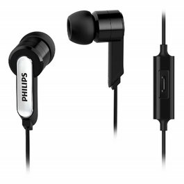 PHILIPS Écouteurs intra-auriculaires avec microphone - noir