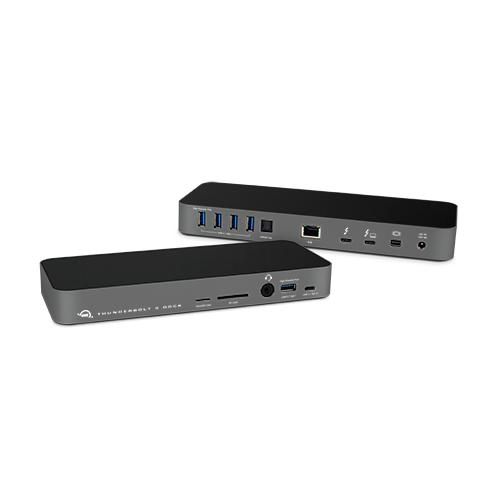 OWC Station d'accueil Thunderbolt 3 Dock (TB3DK2DGPL) avec 2x Thunderbolt 3, 1x mini DisplayPort 1.2, 5x USB 3.1 Gen1, 1x USB-C, RJ-45, S/PDIF et lecteur de cartes