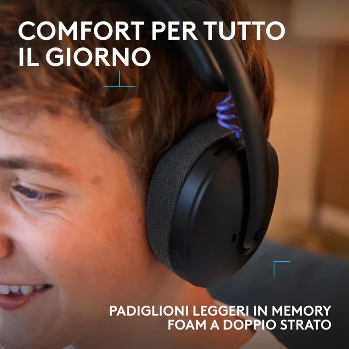 Logitech G G325 Casque Gaming sans fil LIGHTSPEED et Bluetooth, Noir
