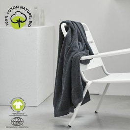 Today Maxi drap de bain Organic Fusain 90 x 150 cm