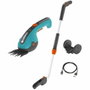 Gardena ClassicCut Li - Cisaille à gazon avec manche télescopique et batterie 3,6V/2,5 Ah