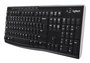Logitech K270 Clavier sans fil QWERTY avec pavé numérique, connectivité 2.4 GHz via récepteur Unifying et touches multimédia