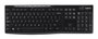 Logitech K270 Clavier sans fil QWERTY avec pavé numérique, connectivité 2.4 GHz via récepteur Unifying et touches multimédia