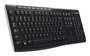 Logitech K270 Clavier sans fil QWERTY avec pavé numérique, connectivité 2.4 GHz via récepteur Unifying et touches multimédia