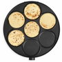 Livoo Crêpière Réversible DOP247 avec Plaque Ø33 cm ou 7 x Ø10 cm