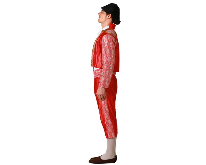 Atosa Déguisement de Torero Rouge pour Homme Adulte avec Capote