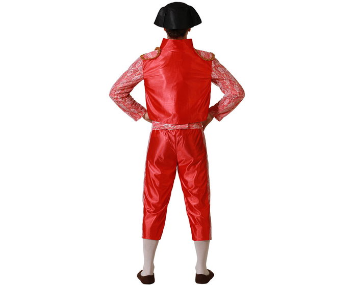 Atosa Déguisement de Torero Rouge pour Homme Adulte avec Capote