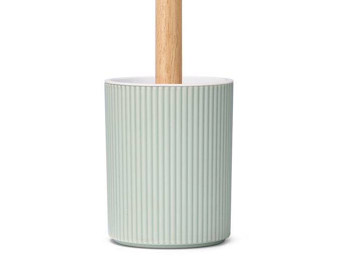 Berilo Escobillero Rayas Bambou Menta 10x35x10 cm Blanc Marron Vert Plastique et Bambou (Set de 12) Berilo Escobillero Rayas Bambou Menta 10x35x10 cm Blanc Marron Vert Plastique et Bambou (Set de 12)