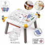 Smoby Table créative enfant avec feutres effaçables et feuilles de coloriage