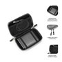 Subblim Housse rigide pour disque dur 2.5 pouces, étui de protection, compartiment pour câble USB - Noir