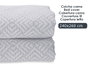 GIFTDECOR Couvre-lit Géométrique Gris 240x260cm