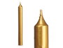 Acorde Lot de 8 bougies cierges doré 20 cm 8 heures de combustion (Set de 12)