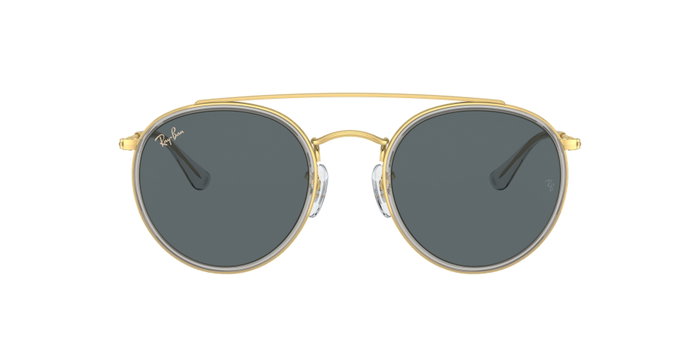 Ray Ban RB3647N-9210R5-51 Lunettes de soleil Round Double Bridge Dorées Ray Ban RB3647N-9210R5-51 Lunettes de soleil Round Double Bridge Dorées
