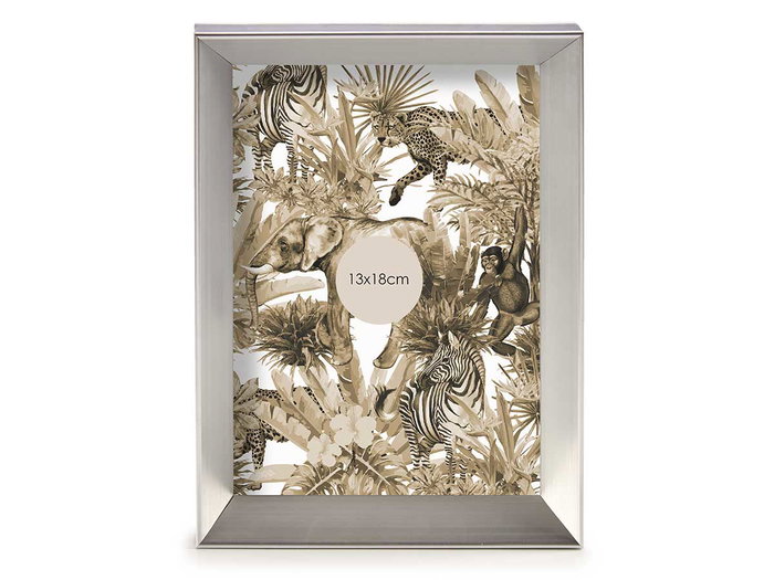 Giftdecor Porte-photo en plastique couleur argent 13x18 cm avec verre et crochet (Set de 24)