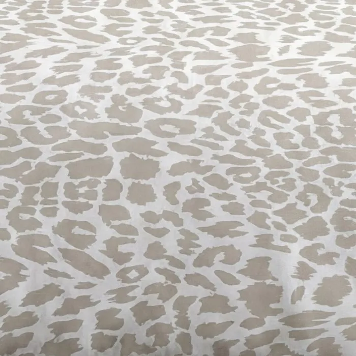 Today Parure de lit imprimé léopard beige, 260 x 240 cm Today Parure de lit imprimé léopard beige, 260 x 240 cm
